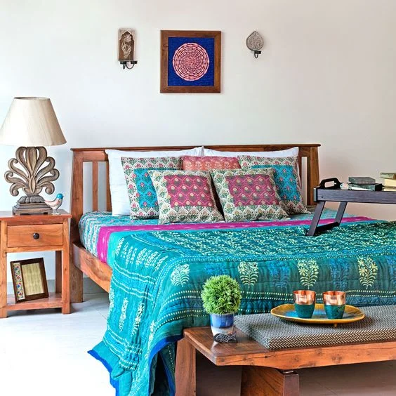 Indian style deals bed